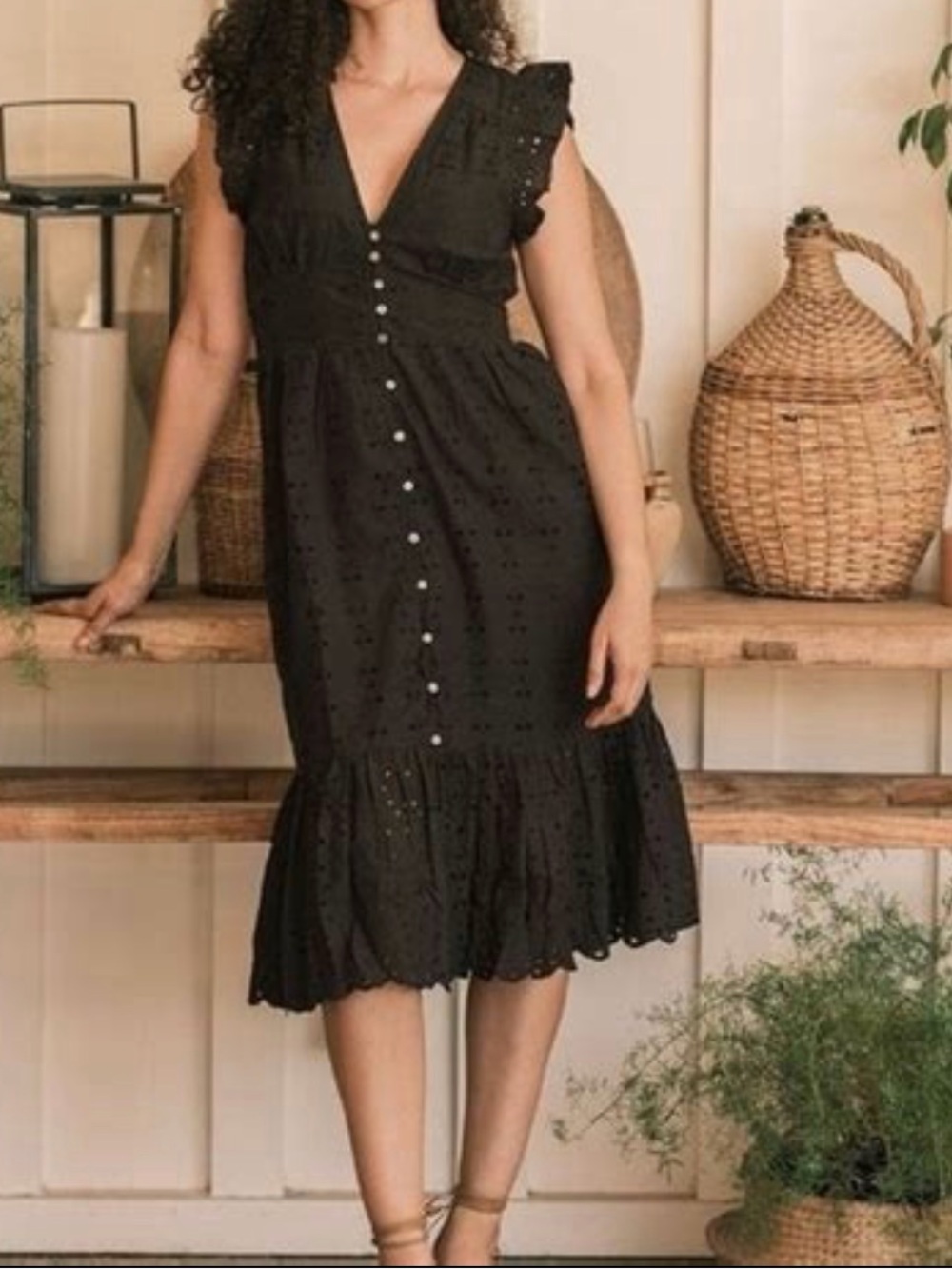 Cleobella Eyelet Midi Dress